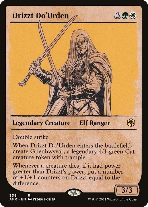 Drizzt Do'Urden in the group Magic the Gathering / Types / Colors / Multicolors / G, W at Proxyprinters.com (27689)