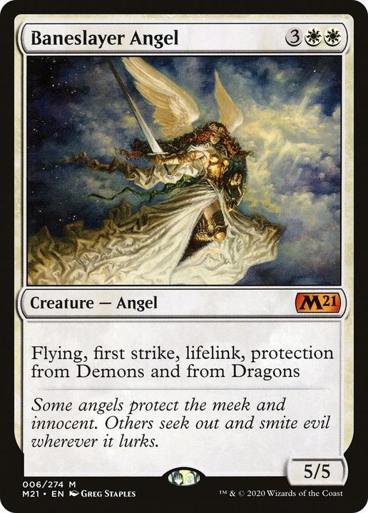 Baneslayer Angel in the group Magic the Gathering / Sets / Core Set 2021 at Proxyprinters.com (27698)