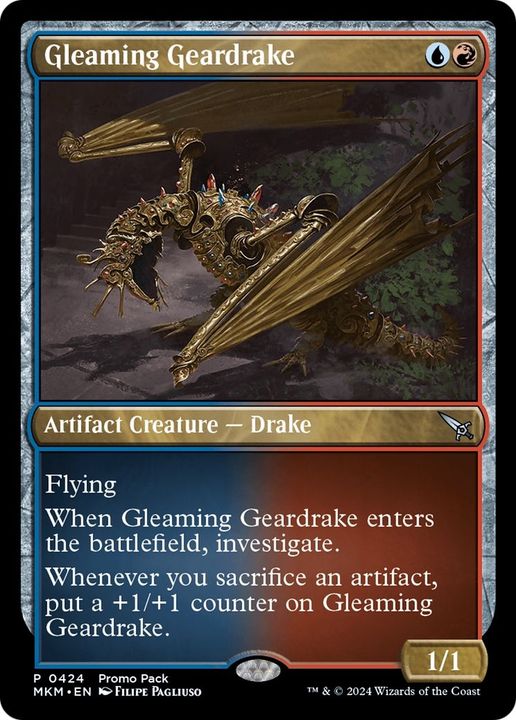 Gleaming Geardrake in the group Magic the Gathering / Sets / Murders at Karlov Manor at Proxyprinters.com (277)