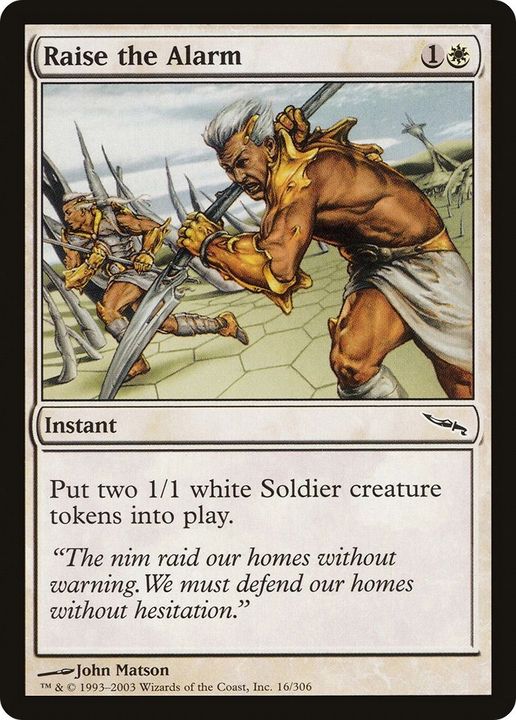 Raise the Alarm in the group Magic the Gathering / Sets / Mirrodin Promos at Proxyprinters.com (27726)