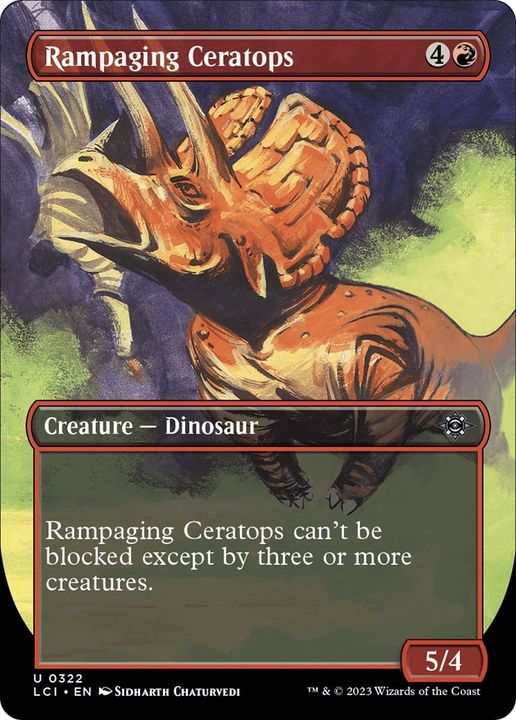 Rampaging Ceratops in the group Magic the Gathering / Types / Colors / Red at Proxyprinters.com (27732)