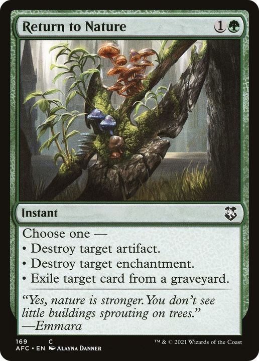 Return to Nature in the group Magic the Gathering / Types / Colors / Green at Proxyprinters.com (27738)