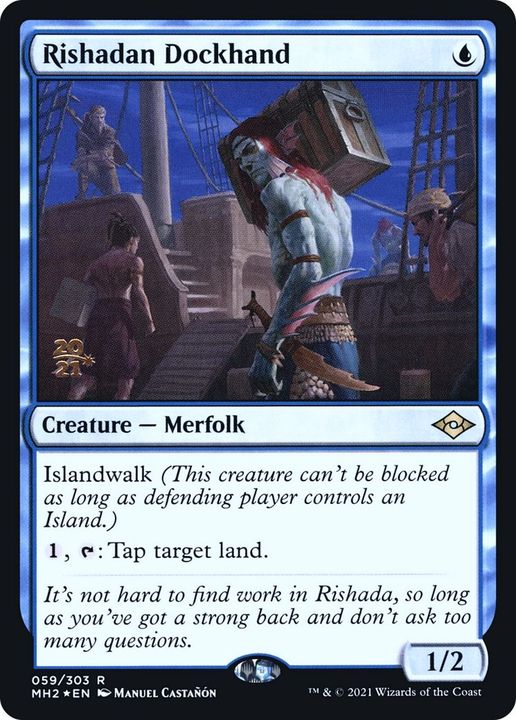 Rishadan Dockhand in the group Magic the Gathering / Types / Colors / Blue at Proxyprinters.com (27769)