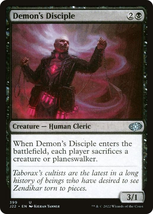 Demon's Disciple in the group Magic the Gathering / Types / Creatures / Human at Proxyprinters.com (27779)