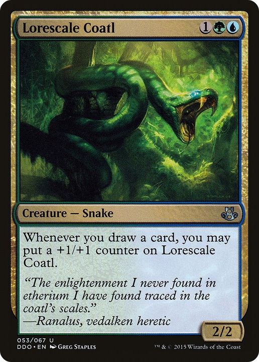 Lorescale Coatl in the group Magic the Gathering / Sets / Duel Decks: Elspeth vs. Kiora at Proxyprinters.com (27799)