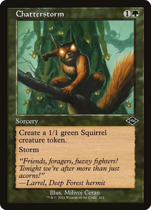 Chatterstorm in the group Magic the Gathering / Types / Colors / Green at Proxyprinters.com (27801)