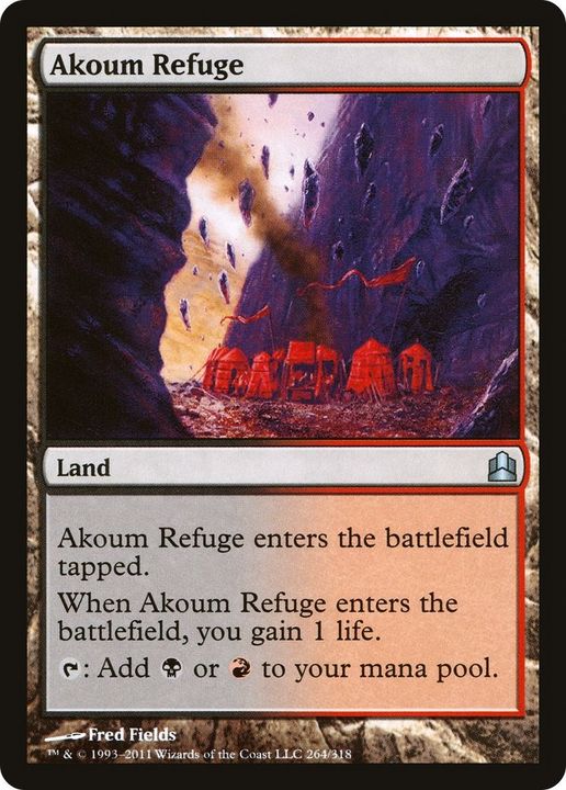 Akoum Refuge in the group Magic the Gathering / Sets / Commander 2011 at Proxyprinters.com (27803)