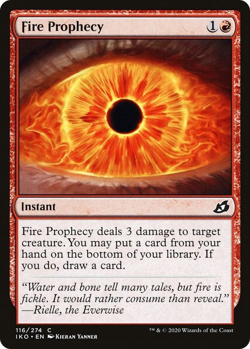 Fire Prophecy in the group Magic the Gathering / Types / Colors / Red at Proxyprinters.com (27808)