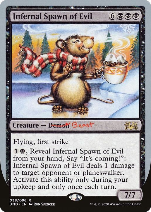 Infernal Spawn of Evil in the group Magic the Gathering / Types / Colors / Black at Proxyprinters.com (27824)