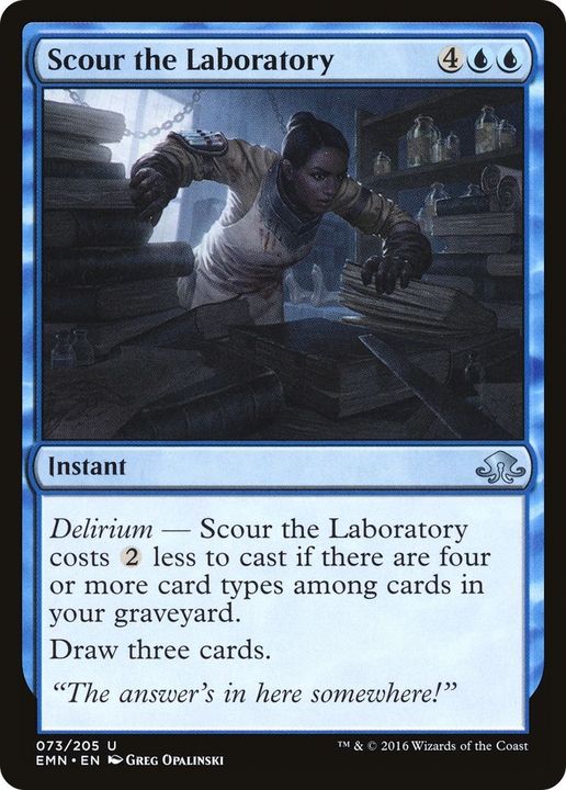 Scour the Laboratory in the group Magic the Gathering / Types / Colors / Blue at Proxyprinters.com (27831)