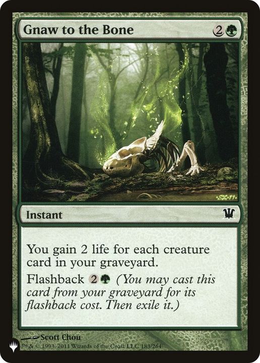 Gnaw to the Bone in the group Magic the Gathering / Types / Colors / Green at Proxyprinters.com (27832)