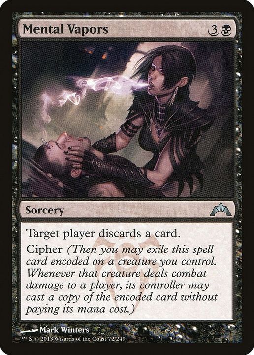 Mental Vapors in the group Magic the Gathering / Types / Colors / Black at Proxyprinters.com (2784)