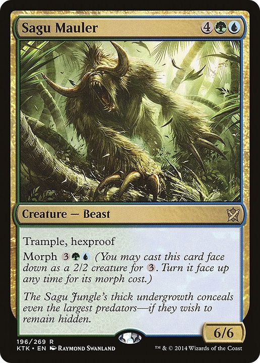 Sagu Mauler in the group Magic the Gathering / Types / Colors / Multicolors / G, U at Proxyprinters.com (27887)