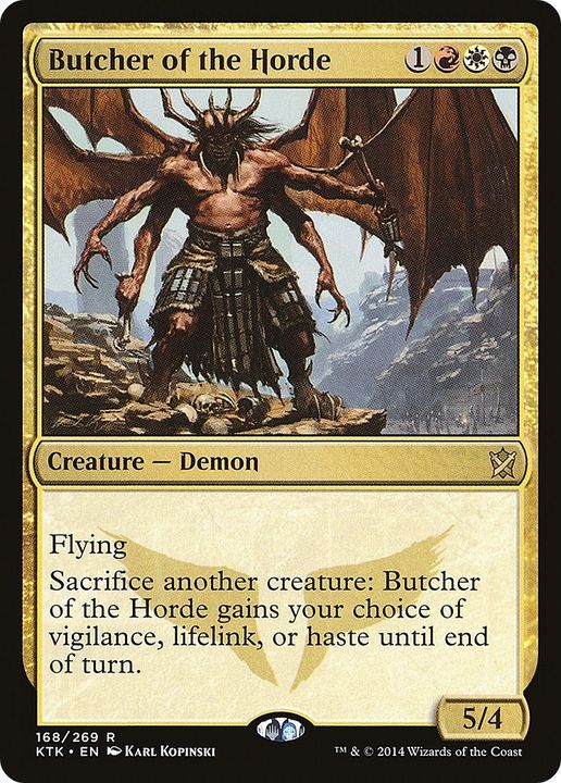 Butcher of the Horde in the group Magic the Gathering / Types / Colors / Multicolors / B, R, W at Proxyprinters.com (27912)