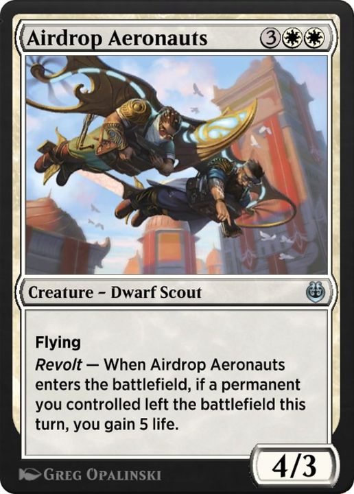 Airdrop Aeronauts in the group Magic the Gathering / Types / Colors / White at Proxyprinters.com (27925)