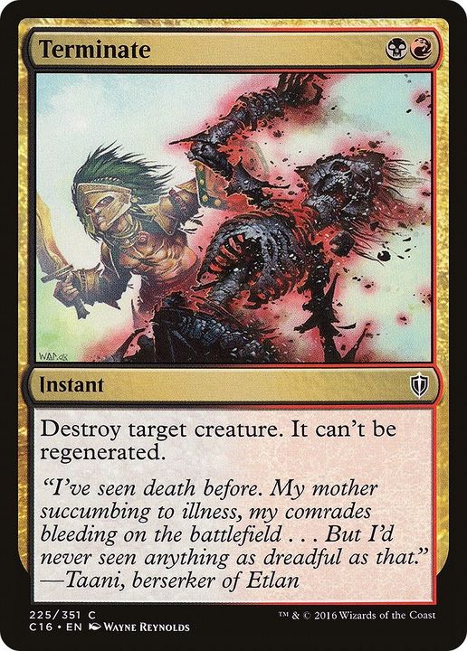 Terminate in the group Magic the Gathering / Types / Colors / Multicolors / B, R at Proxyprinters.com (2793)