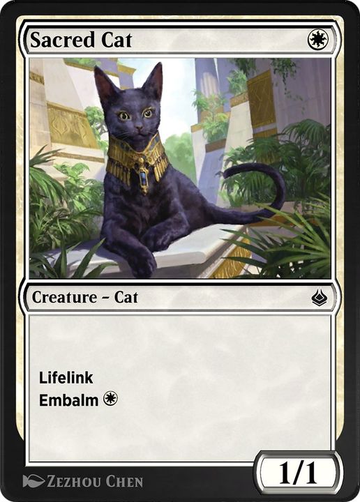 Sacred Cat in the group Magic the Gathering / Sets / Amonkhet Remastered at Proxyprinters.com (27934)