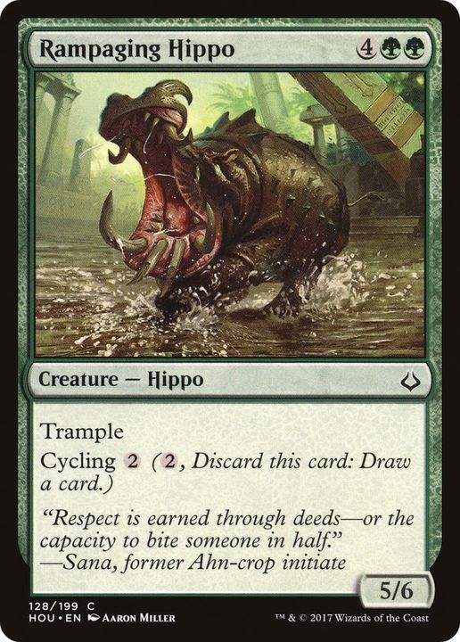 Rampaging Hippo in the group Magic the Gathering / Types / Colors / Green at Proxyprinters.com (27948)