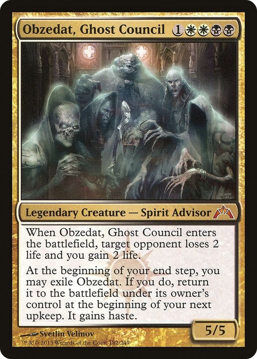 Obzedat, Ghost Council in the group Magic the Gathering / Types / Colors / Multicolors / B, W at Proxyprinters.com (28004)