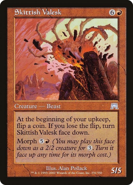 Skittish Valesk in the group Magic the Gathering / Types / Colors / Red at Proxyprinters.com (28015)