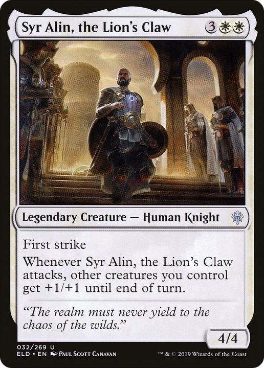 Syr Alin, the Lion's Claw in the group Magic the Gathering / Types / Creatures / Human at Proxyprinters.com (28049)