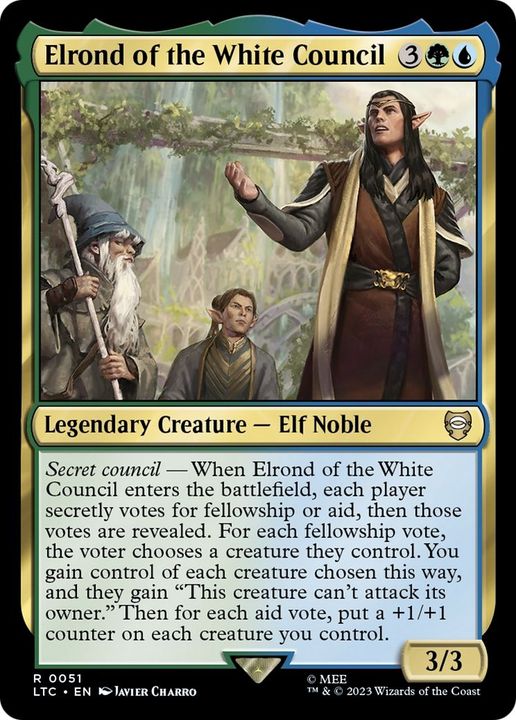 Elrond of the White Council in the group Magic the Gathering / Types / Colors / Multicolors / G, U at Proxyprinters.com (28052)