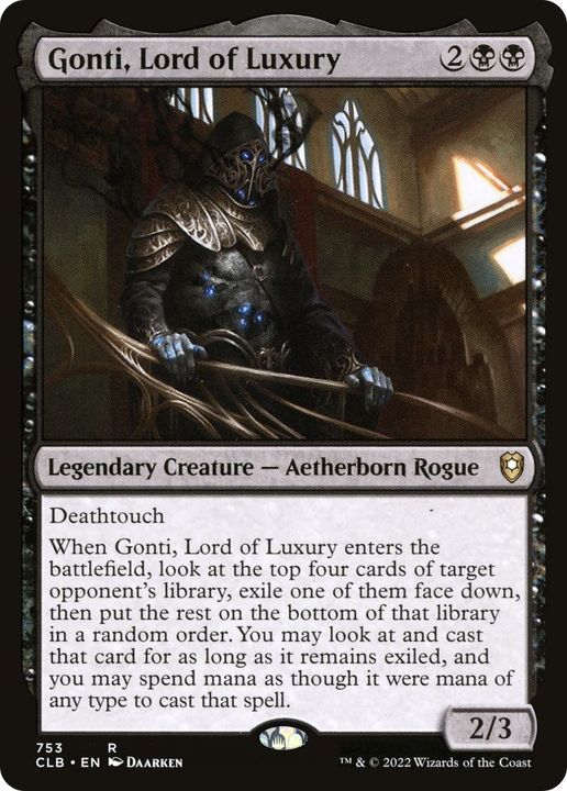 Gonti, Lord of Luxury in the group Magic the Gathering / Types / Colors / Black at Proxyprinters.com (28074)