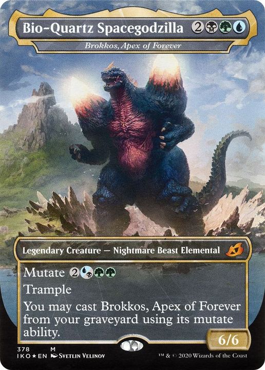 Brokkos, Apex of Forever in the group Magic the Gathering / Types / Colors / Multicolors / B, G, U at Proxyprinters.com (28085)