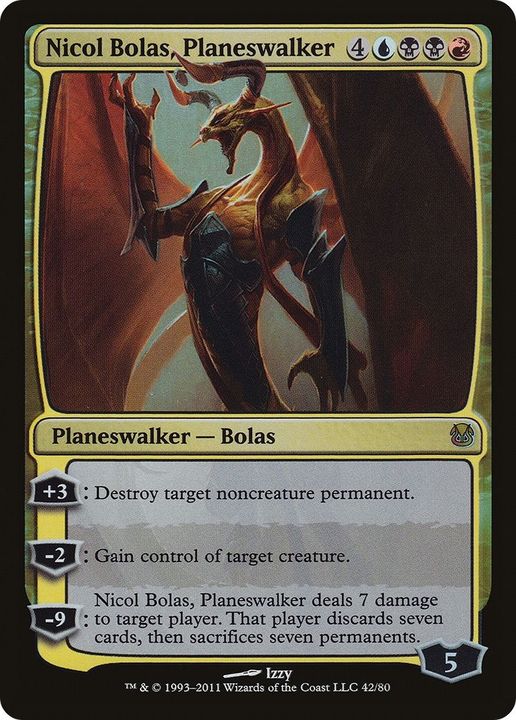 Nicol Bolas, Planeswalker in the group Magic the Gathering / Sets / Duel Decks: Ajani vs. Nicol Bolas at Proxyprinters.com (28123)