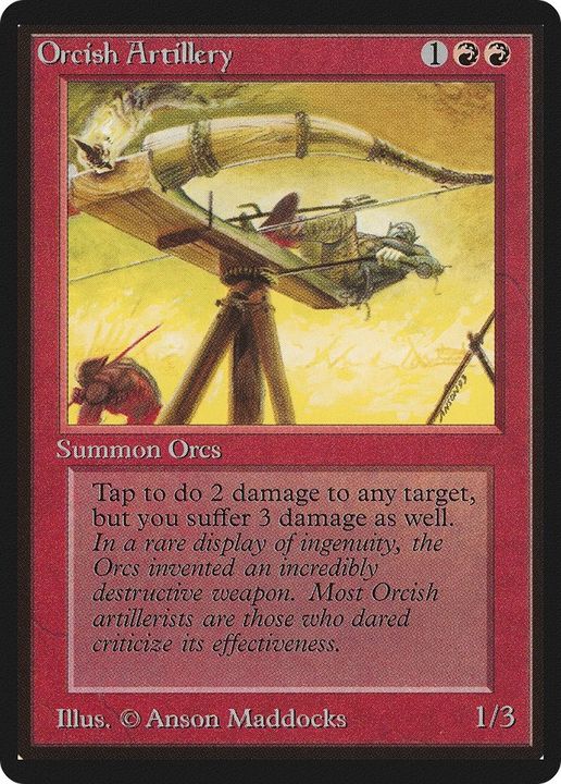 Orcish Artillery in the group Magic the Gathering / Sets / Limited Edition Beta at Proxyprinters.com (28144)