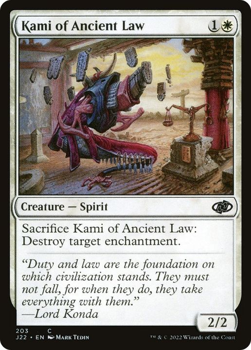 Kami of Ancient Law in the group Magic the Gathering / Types / Colors / White at Proxyprinters.com (28169)