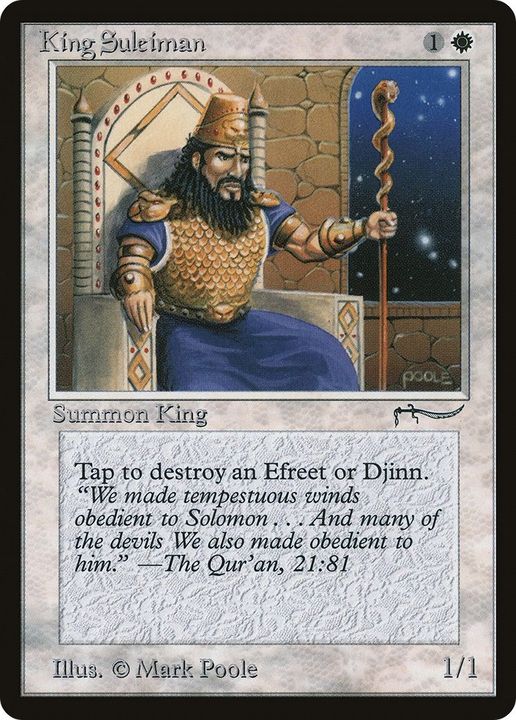 King Suleiman in the group Magic the Gathering / Sets / Arabian Nights at Proxyprinters.com (28175)