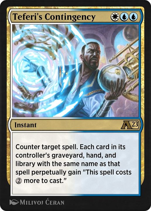 Teferi's Contingency in the group Magic the Gathering / Sets / Alchemy: Dominaria at Proxyprinters.com (28200)