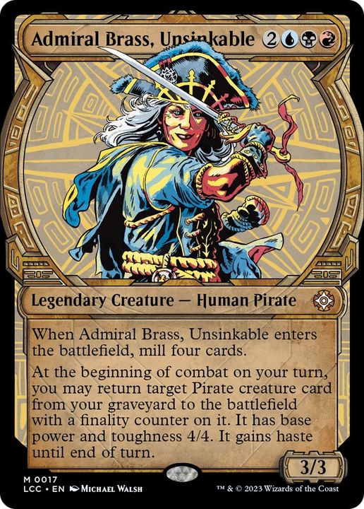 Admiral Brass, Unsinkable in the group Magic the Gathering / Sets / The Lost Caverns of Ixalan Commander at Proxyprinters.com (28238)