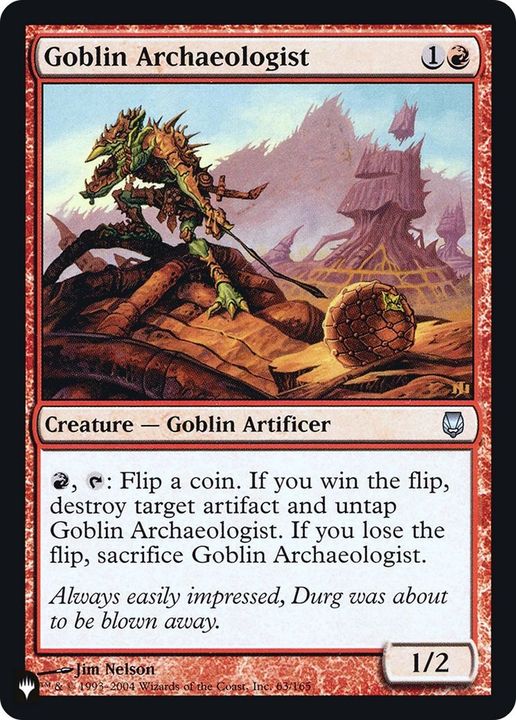 Goblin Archaeologist in the group Magic the Gathering / Sets / The List at Proxyprinters.com (28239)