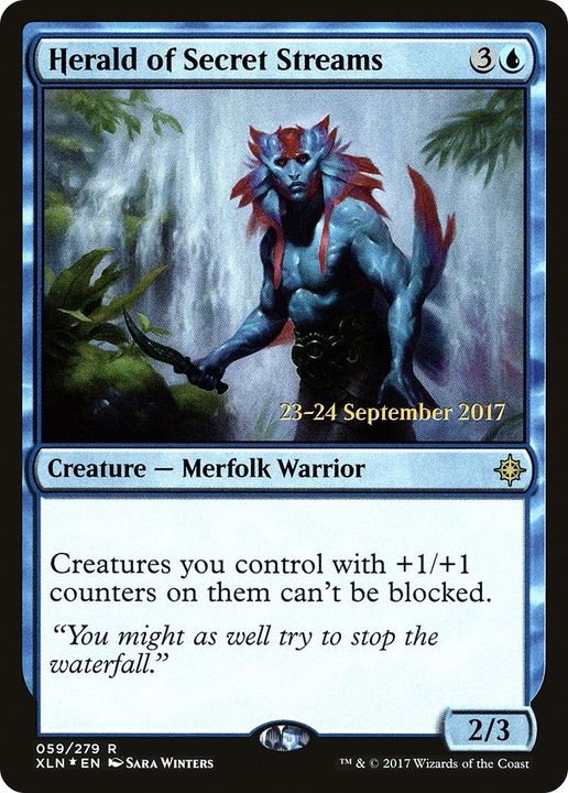 Herald of Secret Streams in the group Magic the Gathering / Types / Creatures / Warrior at Proxyprinters.com (28247)