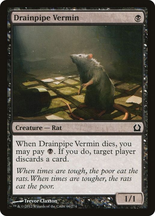 Drainpipe Vermin in the group Magic the Gathering / Types / Colors / Black at Proxyprinters.com (28248)