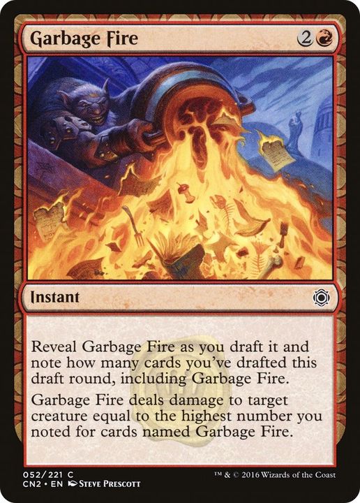 Garbage Fire in the group Magic the Gathering / Types / Colors / Red at Proxyprinters.com (28255)