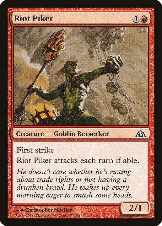 Riot Piker in the group Magic the Gathering / Types / Creatures / Goblin at Proxyprinters.com (28339)