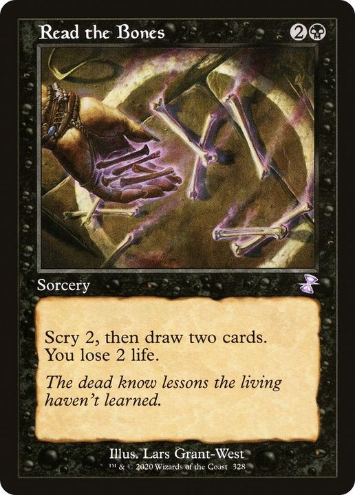 Read the Bones in the group Magic the Gathering / Types / Colors / Black at Proxyprinters.com (28344)