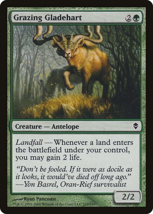 Grazing Gladehart in the group Magic the Gathering / Types / Colors / Green at Proxyprinters.com (2837)