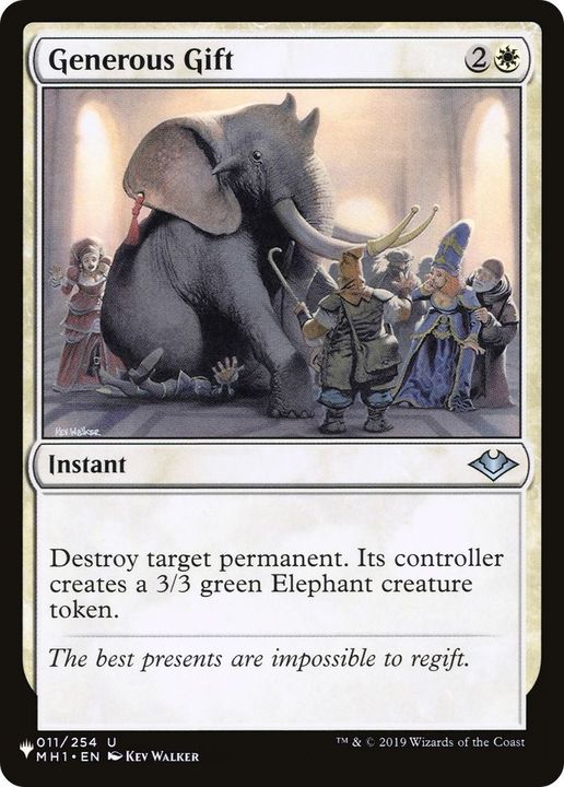 Generous Gift in the group Magic the Gathering / Types / Colors / White at Proxyprinters.com (28419)