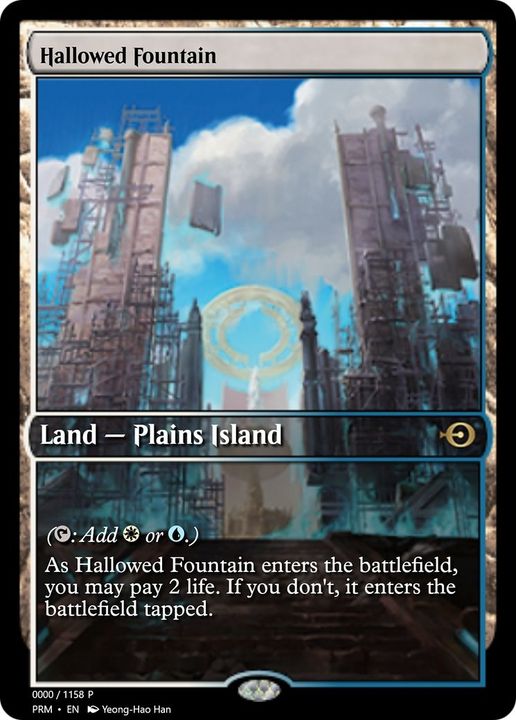 Hallowed Fountain in the group Magic the Gathering / Types / Land / Island at Proxyprinters.com (28485)