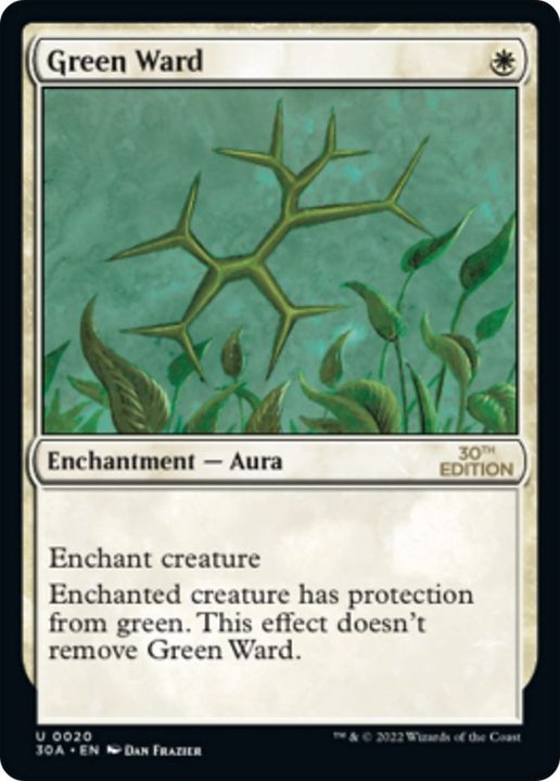 Green Ward in the group Magic the Gathering / Types / Colors / White at Proxyprinters.com (28508)