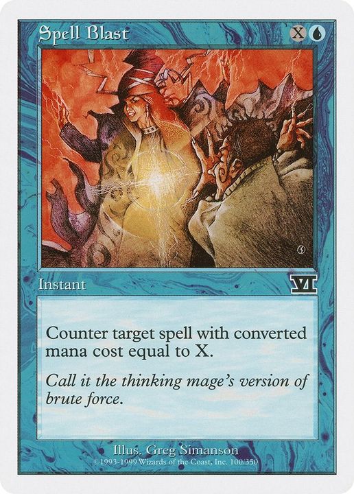 Spell Blast in the group Magic the Gathering / Types / Colors / Blue at Proxyprinters.com (28559)