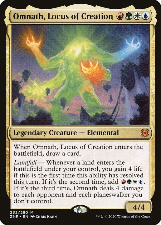 Omnath, Locus of Creation in the group Magic the Gathering / Types / Colors / Multicolors / G, R, U, W at Proxyprinters.com (28571)