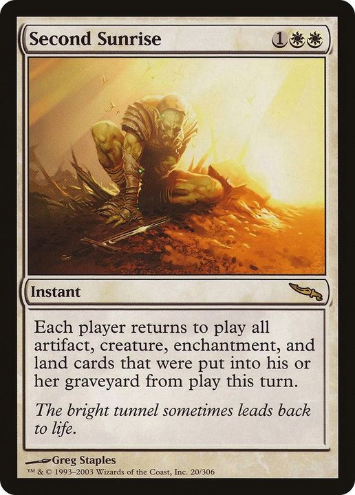 Second Sunrise in the group Magic the Gathering / Types / Colors / White at Proxyprinters.com (28575)