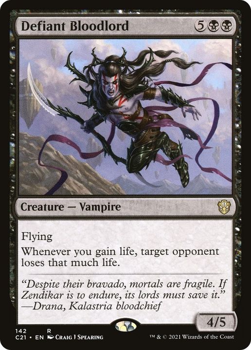 Defiant Bloodlord in the group Magic the Gathering / Sets / Commander 2021 at Proxyprinters.com (28625)