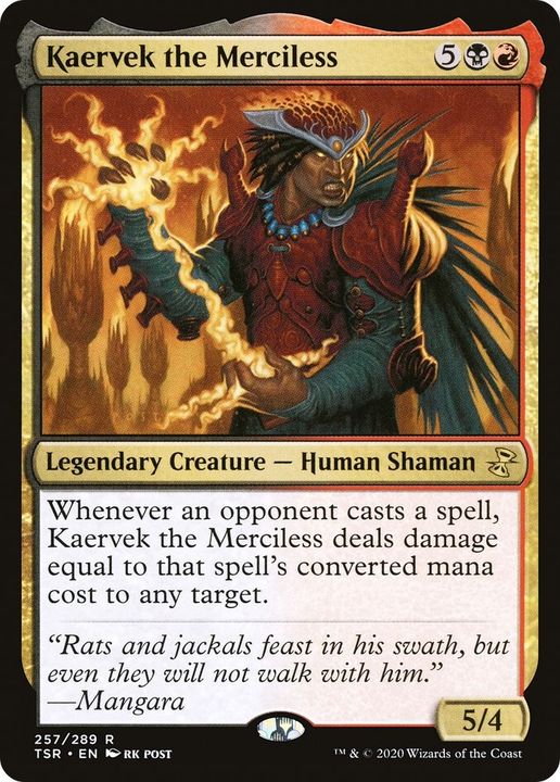 Kaervek the Merciless in the group Magic the Gathering / Types / Colors / Multicolors / B, R at Proxyprinters.com (28661)