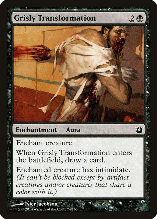 Grisly Transformation in the group Magic the Gathering / Types / Colors / Black at Proxyprinters.com (28692)